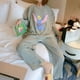 thumbnail image 2 of Venta al por mayor de conjuntos de pijamas de Disney Dumbo para mujer, primavera Otoño, ropa de dormir larga para mujer, ropa para el hogar, conjunto de pijamas de regalo de Navidad para mujer, 2 of 4