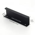 thumbnail image 2 of Matte Black Pack of 6 and 10 Edge Finger Pulls for Cabinets Kitchen Invisible Hardware Concealed Aluminum Hidden Bar Pull Drawer Handles Easy to Install 11.81 inch, 6.3 inch, 5 inch, 4.72 inc, 2 of 7