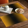 thumbnail image 5 of Placemats Set of 4, Ombre Black Orange Placemats Set of 4, Gradient Color Tablemats Washable Placemat Table Decoration for Kitchen Table Dinner Party Home Decor Indoor Outdoor 13x19 Inch, 5 of 8
