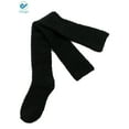 thumbnail image 3 of Deago 1 Pairs Womens Thigh High Socks Coral fleece Over the Knee High Stocking Boot Leg Warmer Long Socks Christmas Gift (Black), 3 of 9