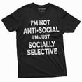 thumbnail image 3 of Men'S Funny Anti-Social T-Shirt Socially Selective Introvert Antisocial Person Tee Shirt (Medium Grey), 3 of 6