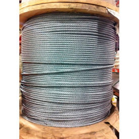 x 100' Galvanized Aircraft Cable 7X7 Control Wire Rope 3/32" .093 