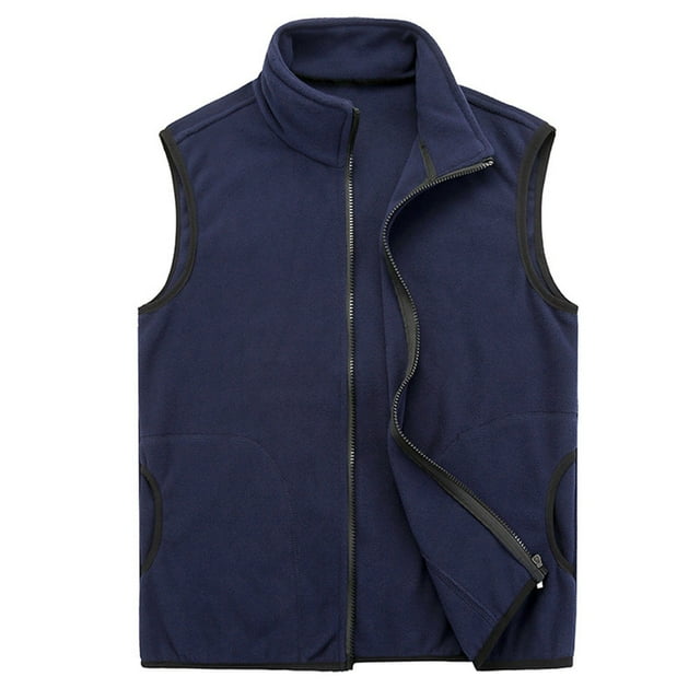 Timegard Gilets pour Femmes Sans Manches à Fermeture Éclair Complète Ajustés en Molleton Doux Veste d'Extérieur Chaude Hauts d'Hiver
