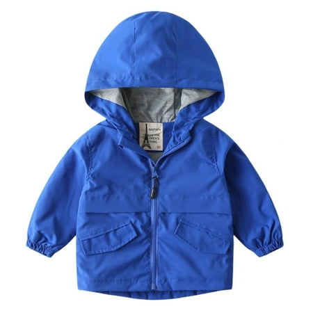 

Clearance!Autumn Spring Baby Kids Hooded Jacket Coat Boys Girls Camouflage Solid Color Zipper Blazer Children Clothing