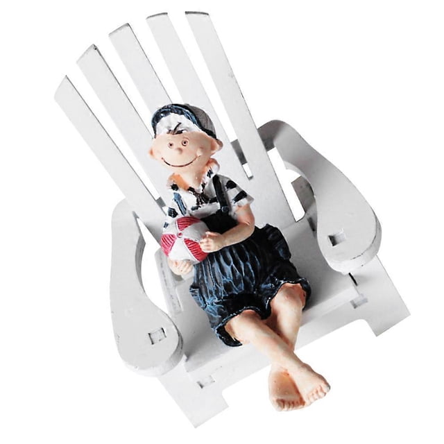 Beach Chair Ornament Furniture Accessories for Car Multi Color Photo Props 1Set