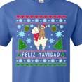 thumbnail image 3 of Inktastic Feliz Navidad Sloth and Llama Ugly Sweater Style T-Shirt, 3 of 4