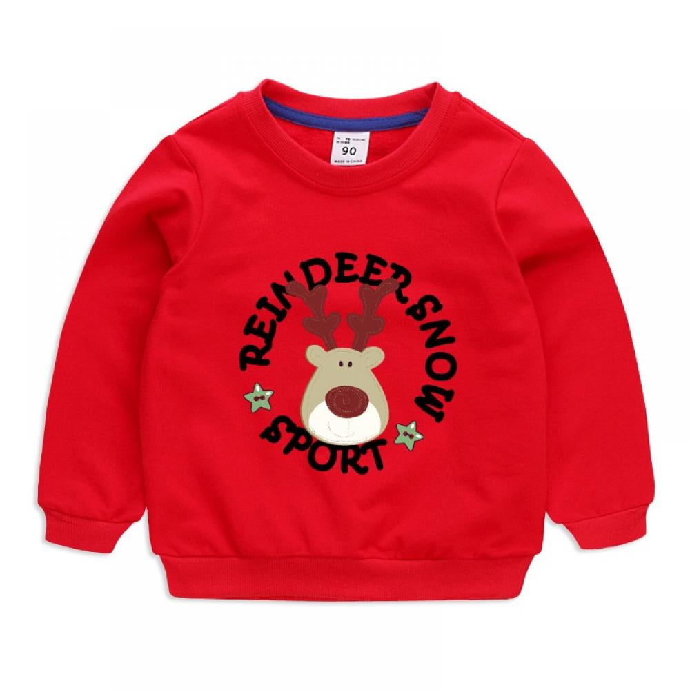 Baby Boys Sweatshirts Christmas Reindeer Fleece Crewneck Pullover Xmas Winter Warm Sweaters Tops 2t-6t Baby Boys Sweatshirts Christmas Reindeer Fleece Crewneck Pullover Xmas Winter Warm Sweaters Tops 2t-6t
