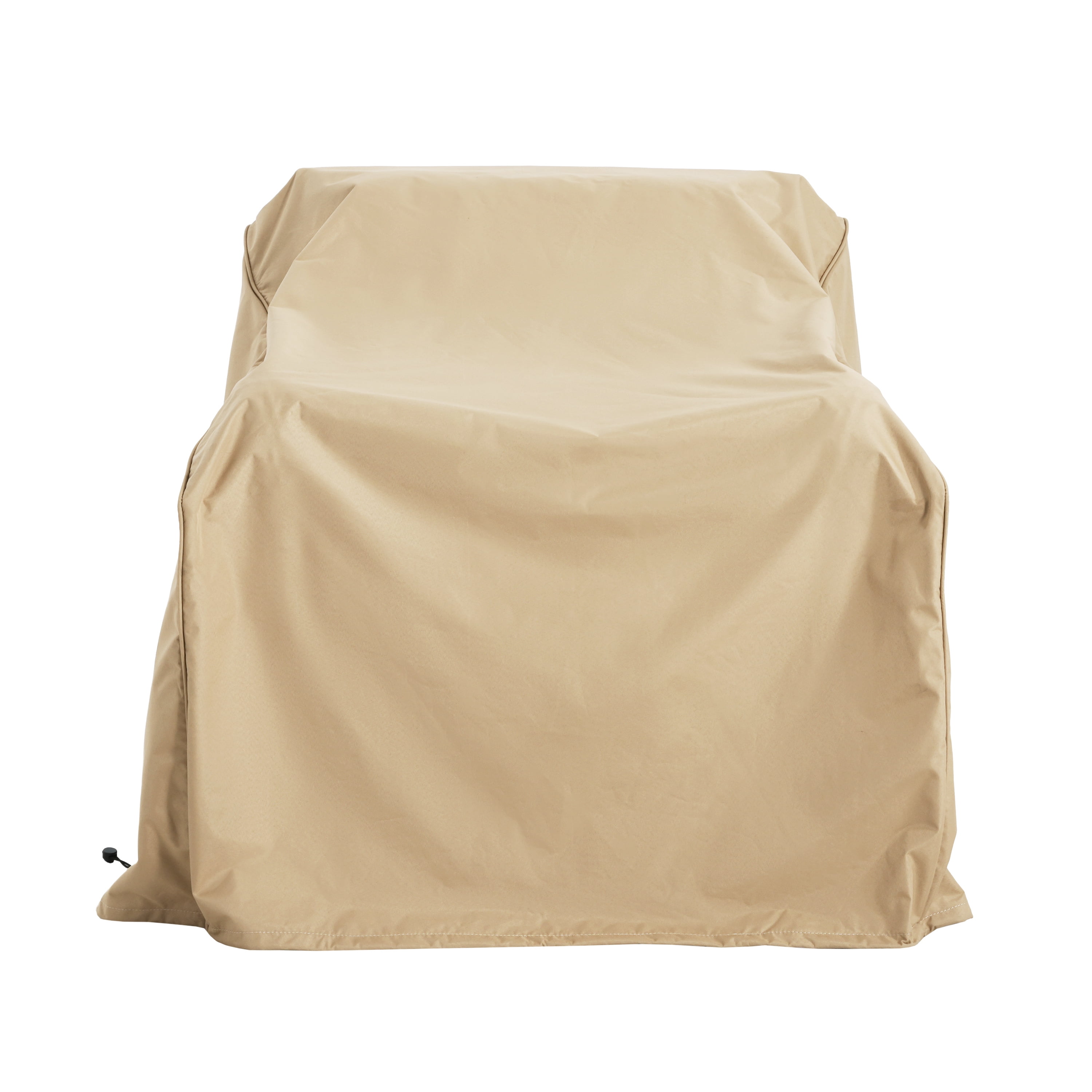 Set of 2 Beige Outdoor Patio Club Chair Covers, UV & Weather Resistant Eco Fabric Waterproof Furniture Protector for Patio Single Sofa