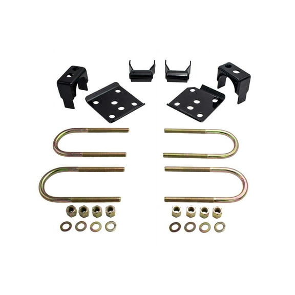 Trekline: 5" Rear Drop ( Axle Flip Kit   Lift Shackles) FOR 2015 - 2023 Ford F-150 2WD / 4WD