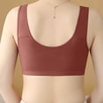 thumbnail image 4 of Wdgfv Daisy Bras for Older Women 2025 Comfy Convenient Front Closure Bra Full Support No Underwire Bras Brown 46, 4 of 6