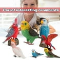 thumbnail image 4 of MeetYTOYS Realistic Parrot Birds Figurines, 2-4" Animals Figures, Educational Toy Cake Toppers Christmas Birthday Gift for Kids Toddlers, 4 of 4