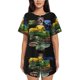 thumbnail image 1 of Fotbe Colorful Viper Snake Conjunto de Pijama Estampado para Mujer, 2 Piezas, Ropa de Dormir con Camiseta de Manga Corta y Shorts Suaves-Large, 1 of 6