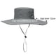 thumbnail image 2 of Sombrero para el sol, sombrero de pescador de ala ancha con protección UV, plegable con correa para la barbilla, 2 of 5