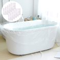 thumbnail image 1 of 10 Piezas de Revestimiento Desechable para Bañera, Bolsa de Baño Desechable Portátil - Película Gruesa Ultra Grande y Revestimiento de Cubierta, para Bañeras, Viajes, Hogar, 1 of 4