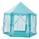 thumbnail image 1 of Tienda de juegos Princess Castle, fácil de instalar, tienda de juegos hexagonal para interiores y exteriores, tienda de campaña plegable, juguete para Azul, 1 of 10