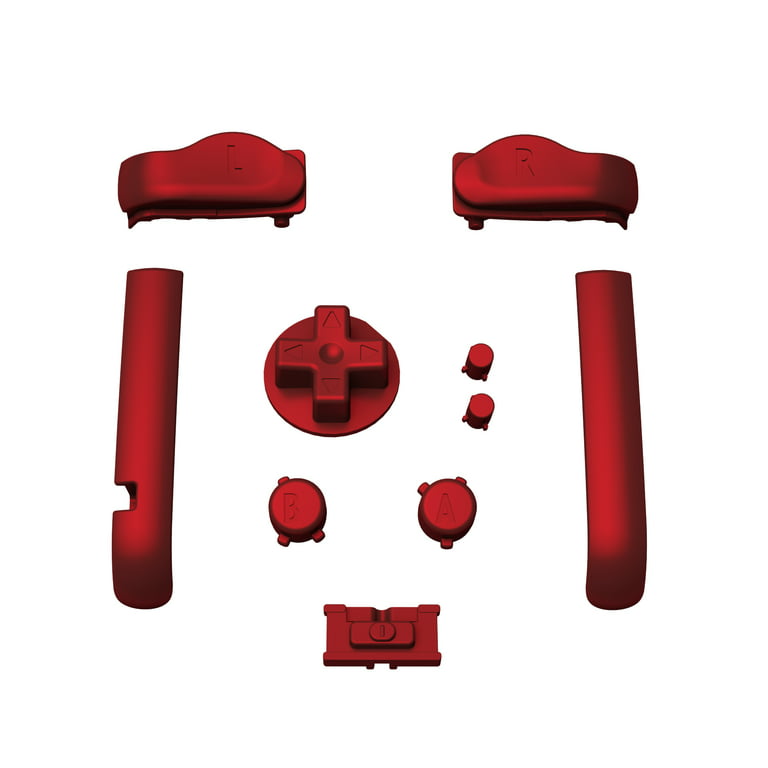 eXtremeRate Scarlet Red Replacement Full Set Buttons for Steam