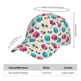 thumbnail image 2 of Honeii heart Skull cute Print Hat, Women's Baseball Hat Unisex Fit, Baseball Cap,Adjustable One Size, 2 of 6