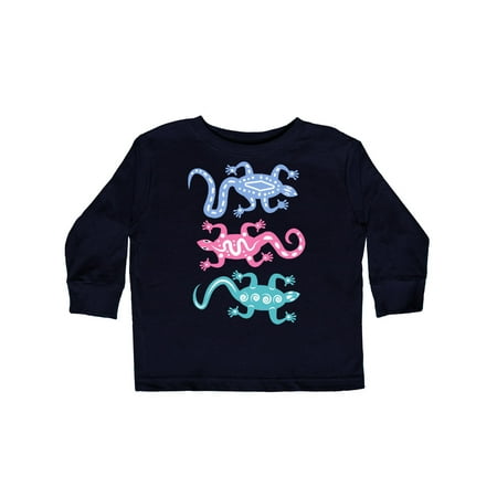 

Inktastic Lizard Native American Southwest Tribal Gift Toddler Toddler Girl Long Sleeve T-Shirt