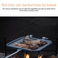 thumbnail image 4 of Outdoor Detachable Handle Muffin Sandwich Baking Pan Multifunctional Camping Picnic Breakfast Clamp Tray Dual-Sides Sandwich Baking Machine, 4 of 5