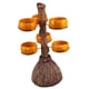 thumbnail image 1 of Cuencos para Refrigerios de Calabaza de Halloween, Soporte para Cuenco para Refrigerios, Palo de Escoba, Adorable Accesorio o para Fiesta de Ha 6 tazones, 1 of 8