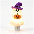 thumbnail image 2 of Ghost Plug In Night Light, Halloween Witch Hat Pumpkin Warm LED Wall Lamp for Teens Youth Decor, 2 of 5