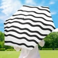 thumbnail image 6 of Modern Wavy Pattern Umbrellas for Sun Auto Open Close UV50+ Waterproof 5-Fold Compact Fiberglass Frame, 6 of 6