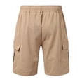thumbnail image 7 of Conairie Cargo Shorts For Mens Retro Stretch Relaxed Fit Twill Work Shorts Lightweight Washed Military Shorts with Drawstring L, 7 of 7