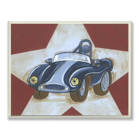 Stupell Industries The Kids Room Car Star Rectangle Wall Plaque