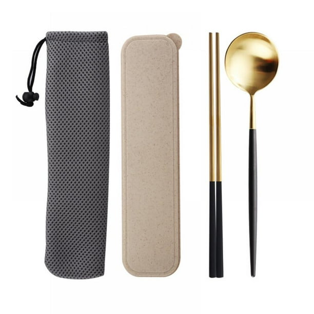 304 Stainless Steel Spoon Chopstick Set Western Food Spoon Chopsticks