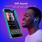 72GB WiFi Mp3 Player with Bluetooth, TIMMKOO 4.0 Full Touch Screen Mp3 Mp4 Player with Speaker, Portable HiFi Sound Digital Music Player with FM Radio, Recorder, Browser (Green)
