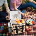 thumbnail image 5 of FORMRS Insulated Cooler Bag 24 Cans Capacity Soft Leakproof Lunch Box with Side Pockets, Fall Book, 5 of 7