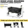Folding Collapsible Beach Wagon Foldable Portable Shopping Utility