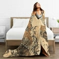 thumbnail image 6 of Vintage Cheetah Throw Blanket Ultra Soft Cozy Decorative Flannel Blankets for Home Bed Couch Chair Travel 80x60, 6 of 6