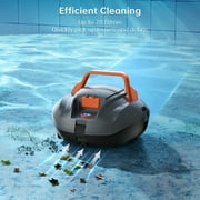 CoasTeering Pool Vacuum Robot, Cordless Pool Cleaner Robot with 100 Mins Runtime, Ideals for Above ground pools