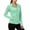 #331-Green, variant on Craaazy Ladies Lightweight Running Pullover, Quick Dry Half Zip Top, Long Sleeve Athletic Shirt with Thumb Holes for Outdoor Activities Gifts