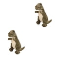 thumbnail image 1 of Methold Dinosaurio Artificial Mordedura de juguete Molar Realista Ligero Divertido Juguete Masticar Dentición Hueso Corgi Ejercicio Verde Verde oscuro 2piezas, 1 of 6