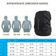 thumbnail image 5 of GOGHOST 2 Pack Waterproof Rain Cover for Backpack, Backpack Rain Cover with Reflective Strip，Rucksack Rain Cover for Bicycling/Hiking, 5 of 7