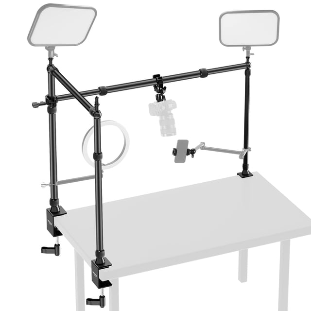 Soporte para cámara Neewer NK003 con doble cabezal esférico Super Clamp