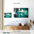 thumbnail image 4 of Elephant Stock Abstract Teal Wall Art - Horizontal Canvas Wall Art - Living Room Wall Decor - Abstract Canvas - Teal And Turquoise Decor - 12" x 8", 4 of 8