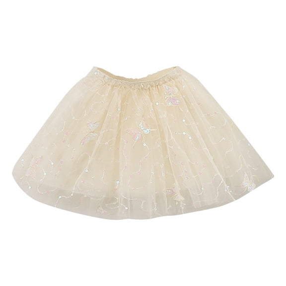 Tiijoy Toddler Girls Glitter Tutu Skirt Summer Princess Layered Tulle Skirt, Sizes 4-5