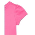 thumbnail image 3 of Wonder Nation Toddler Girls Tee with Short Sleeves, Sizes 18M-5T, 3 of 3