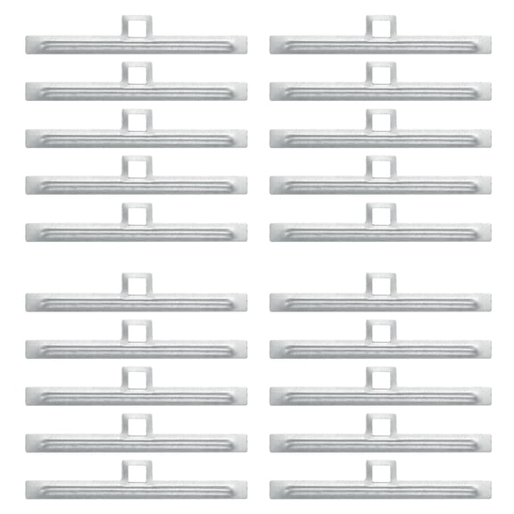 20Pack Vertical Blind Repair Tab Hangers, 87mm Metal Vertical Blind Slat Top Holders Tab Blinds Curtains Replacement Slats for Home Office Hotels