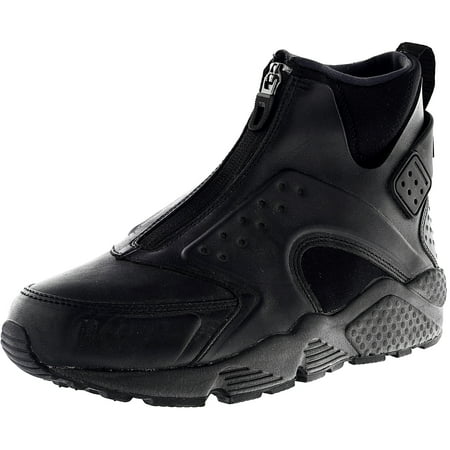 black leather running shoes women's