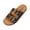 Black, variant on Womens Orthotic Sandals 2026, Round Toe Polka Dot Mesh Mules, Double Buckle Adjustable Flat Slides, Summer Casual Platform Sandals White