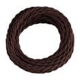 thumbnail image 1 of Cuerdas retorcidas, cable trenzado de dos núcleos, cable de lámpara colgante decorativo profesional, cable de lámpara colgante retorcido de cobre, , Café, 1 of 8