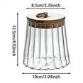 thumbnail image 2 of Sugar Bowls Sugar Container 18.59 FL OZ Glass Coffee Canister Airtight Food Storage Jar with Lid Candy Jar Coffee Bar Accessories Storage Beans Powder (Conical), 2 of 4