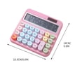 thumbnail image 3 of LEEYNEERCute Mechanical Switch Calculator with Big Buttons Calculators Desktop 12 Digits Large LCD Display  Desk Calculator for Teachers Students Basic Office, 3 of 9