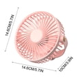 thumbnail image 3 of Up to 65% off Portable Mini Fan 5 Speeds With Night Light 360° Rotation Rechargeable Quiet Fan - Quiet Portable Tabletop Fan For Home, Bedroom, 3 of 6