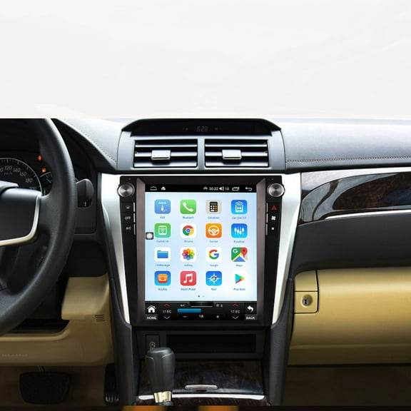 MOOKAKA 12.1" Smart Display Radio Audio Media Player for Toyota Camry 2012-2017 Universal Car Navigation GPS Upgrade Headunit Android Replacement HD Screen Carplay Accessories