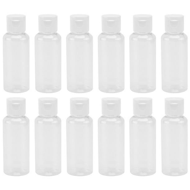 25 botellas vacías de plástico para cosméticos, lociones de viaje.